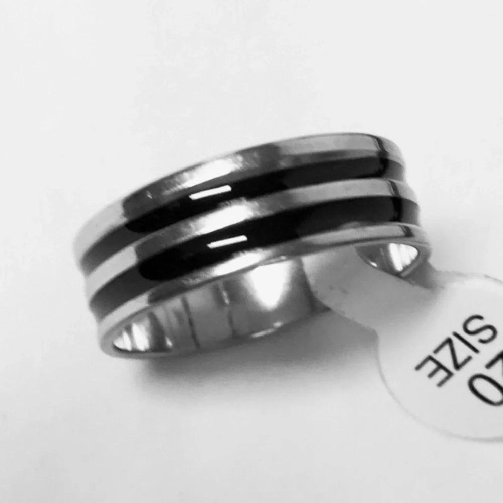 8mm Stainless Steel Ring For Men / Women